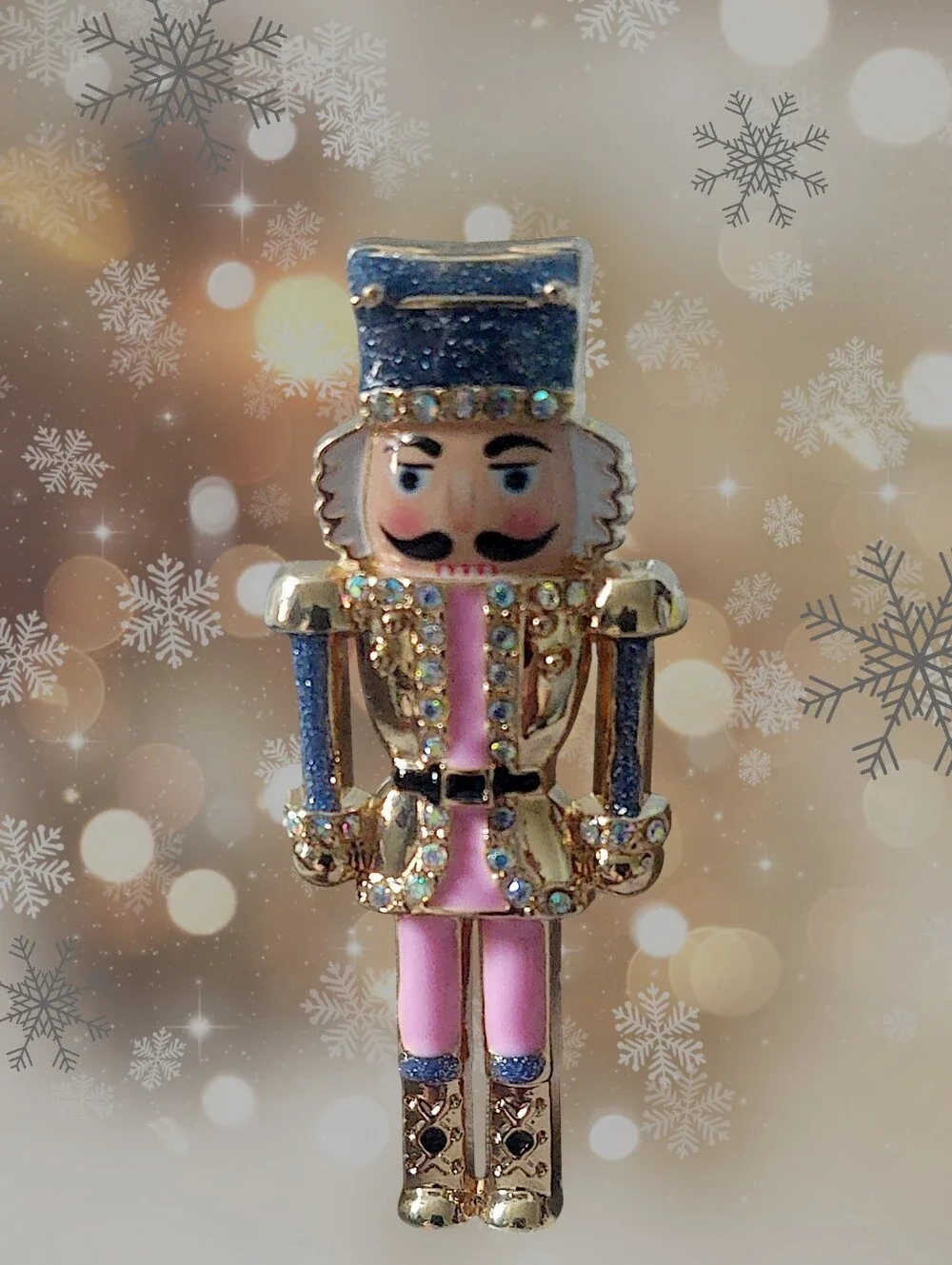 Pink Nutcracker Brooch *Christmas In July*